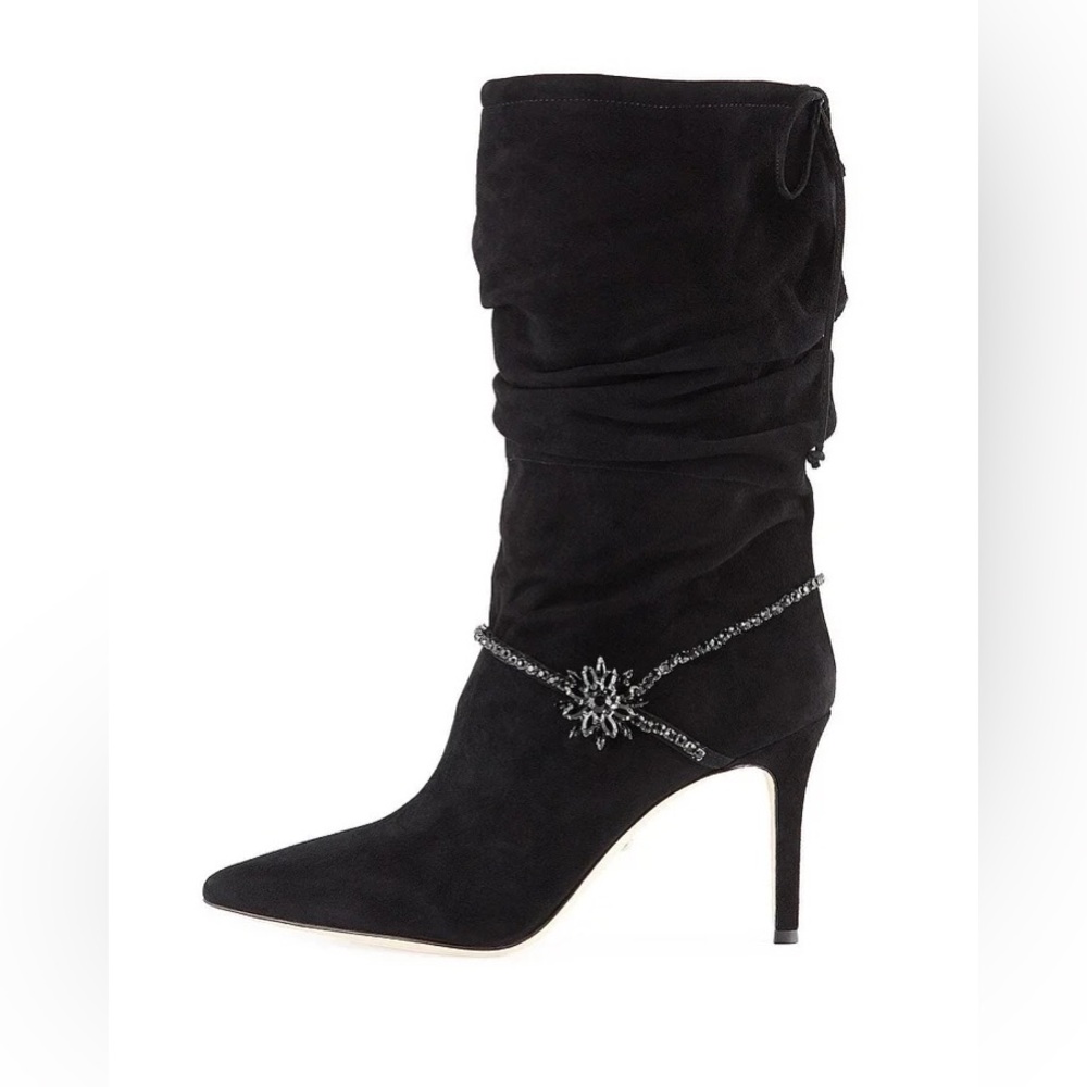 badgley mischka embellished boots